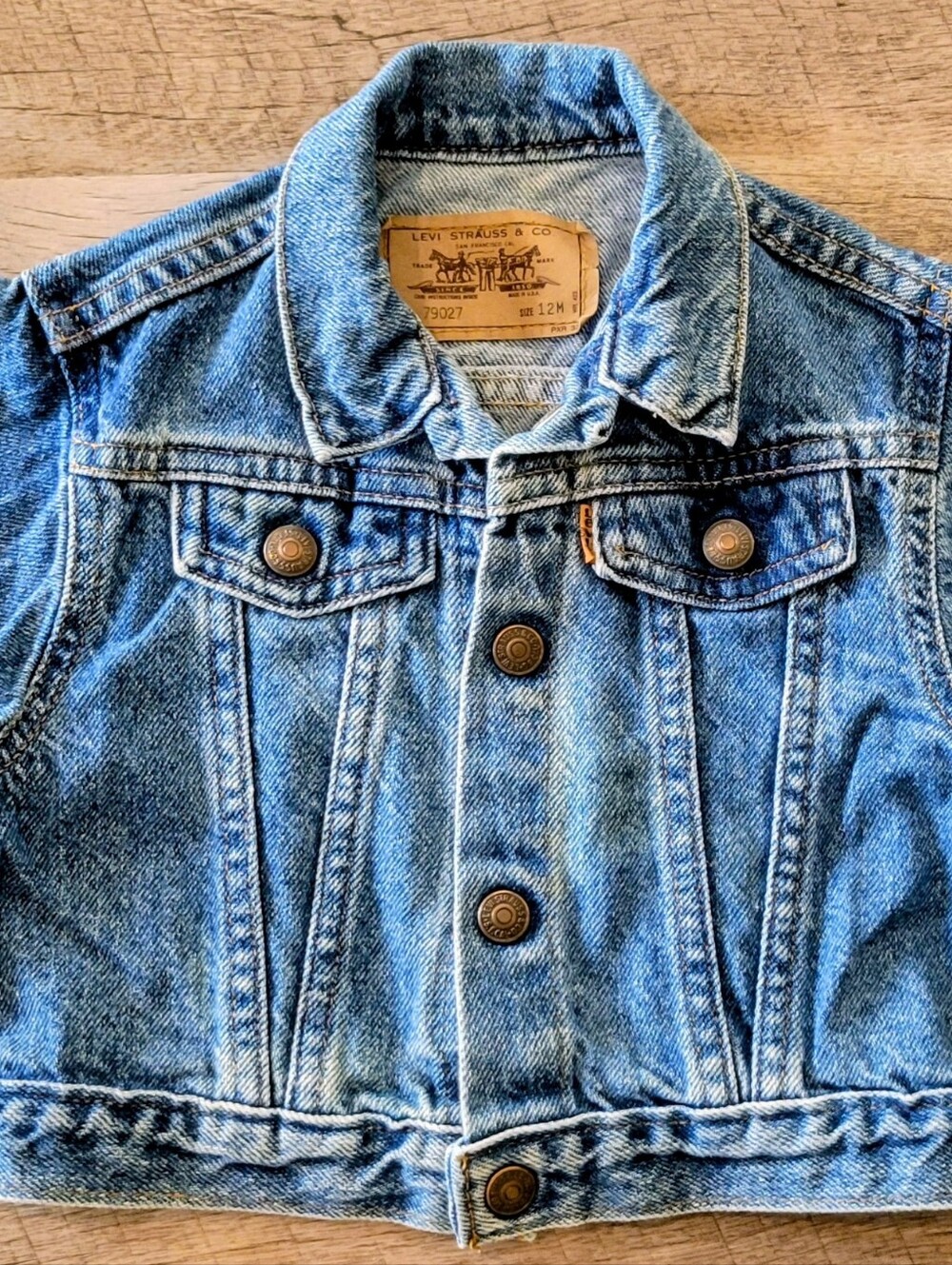 Vintage Levi's Kids Light Blue Denim Trucker Jacket